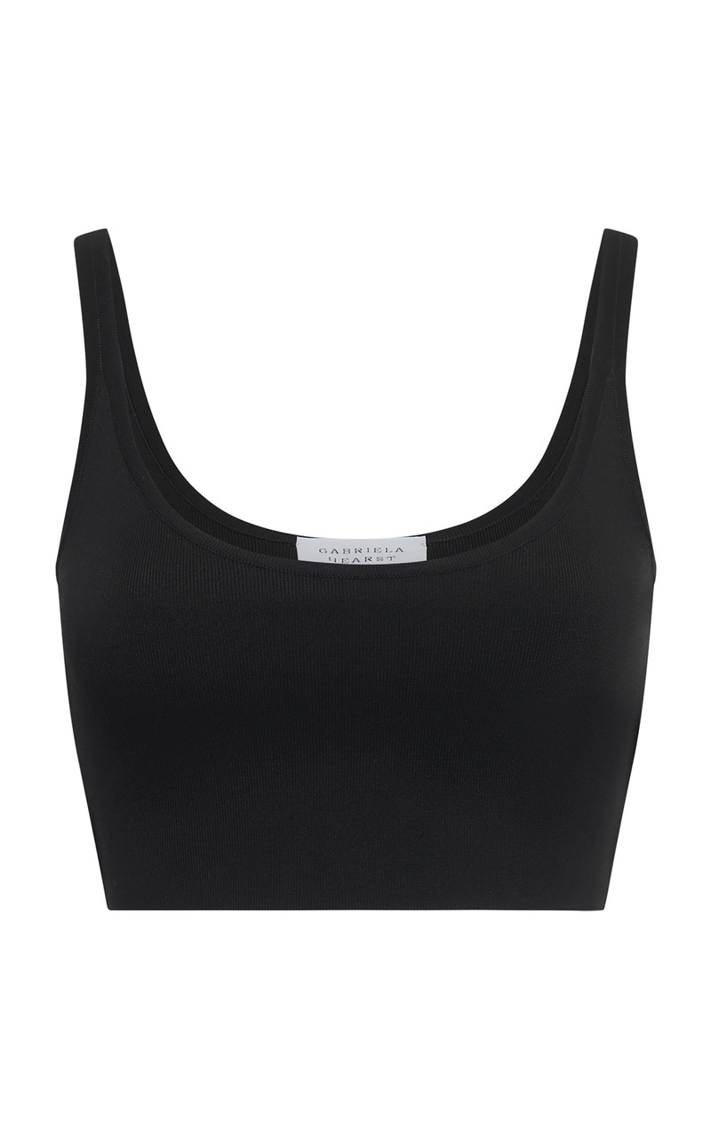 Anona Knit Top in Black Silk - 1