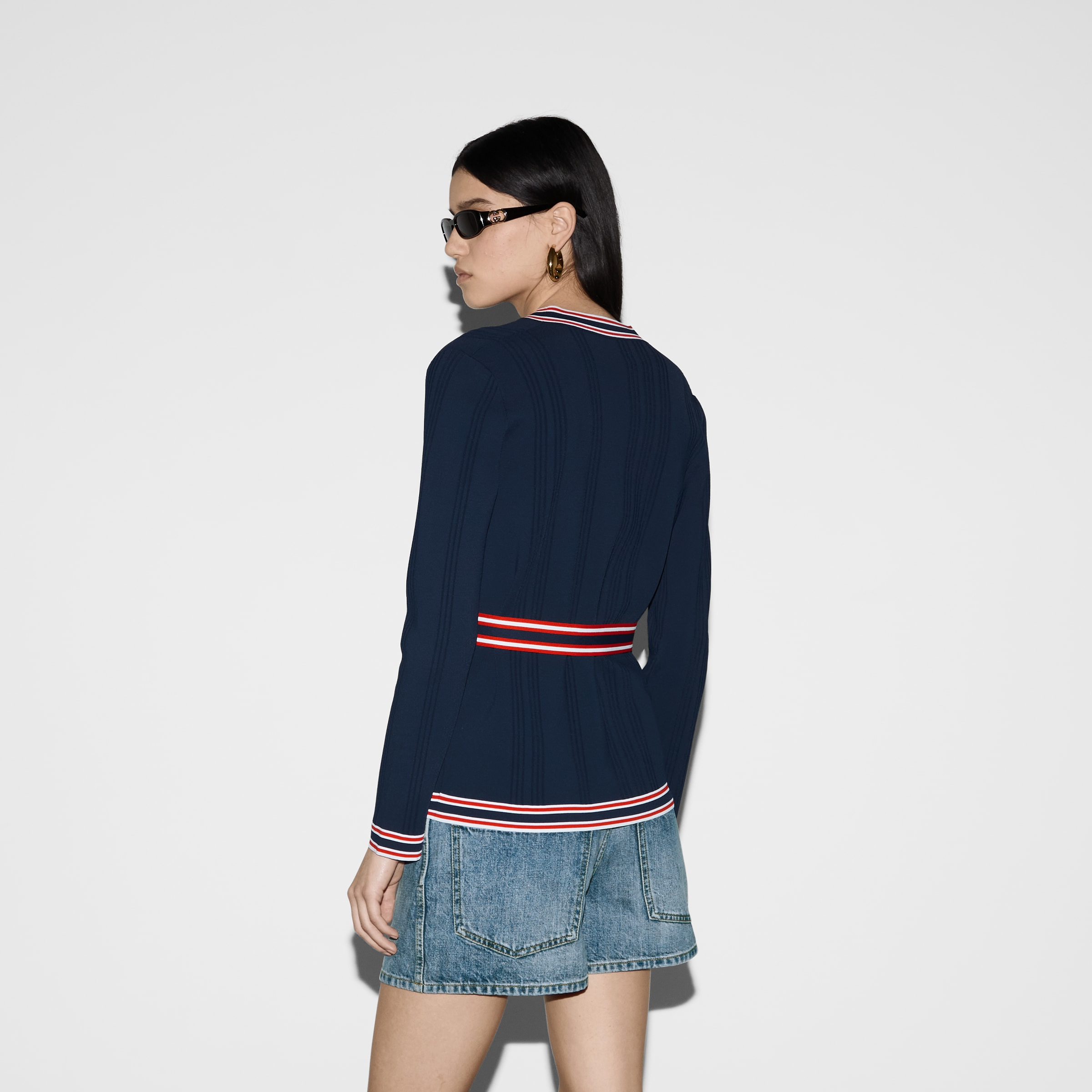 Stretch viscose cardigan - 4