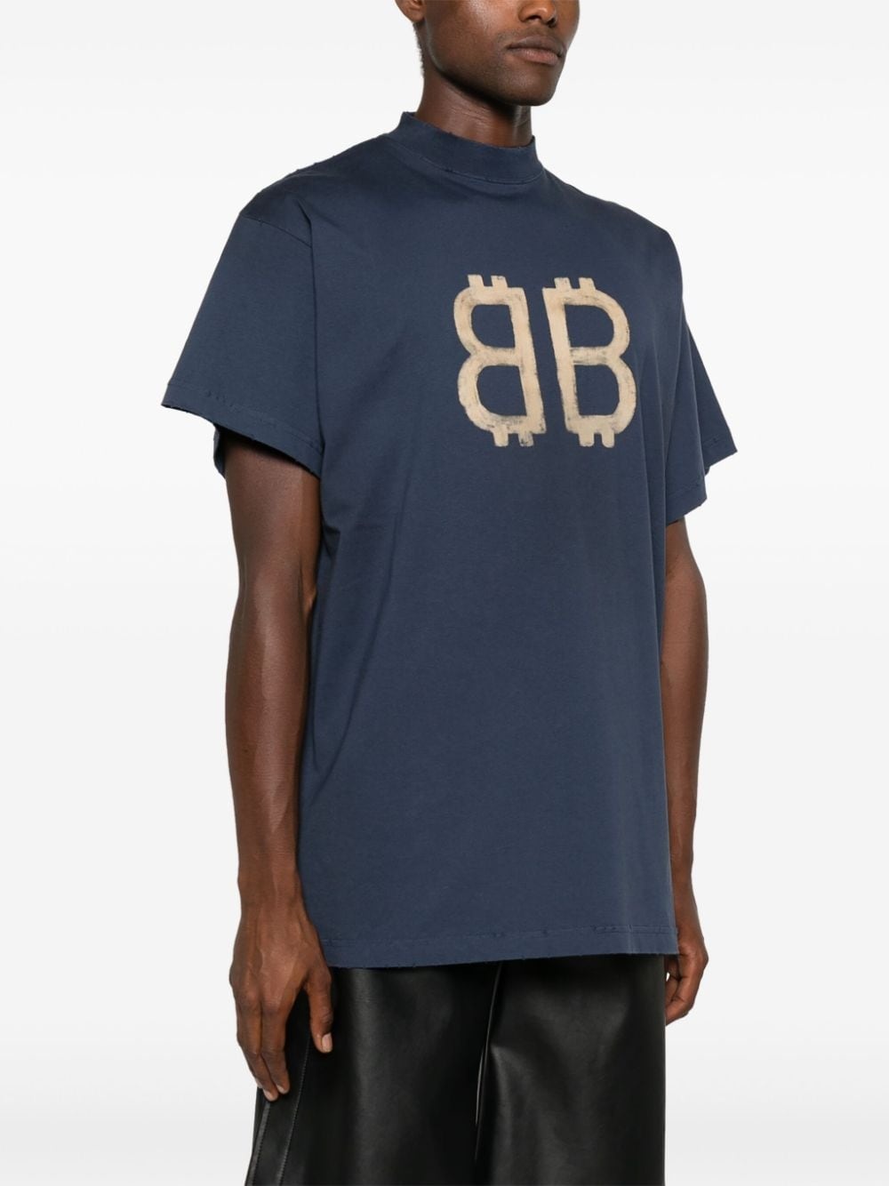 Crypto-print cotton T-shirt - 3