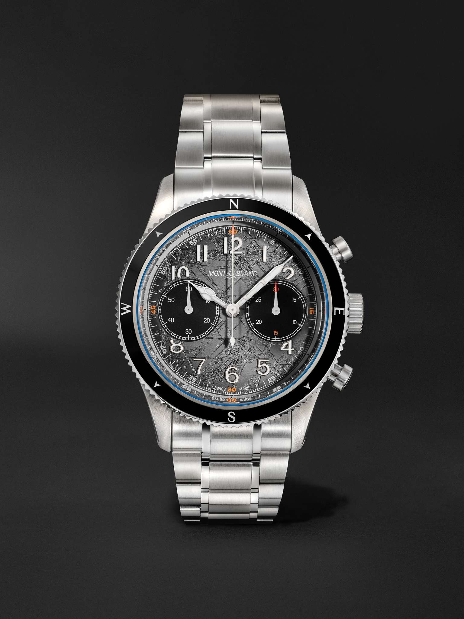 1858 0 Oxygen The 8000 Automatic Chronograph 42mm Stainless Steel Watch, Ref. No. 130983 - 1