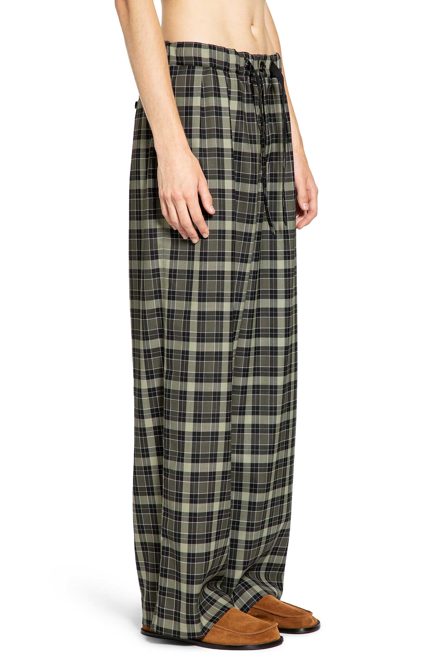 Wool Blend Straight Leg Pants - 2