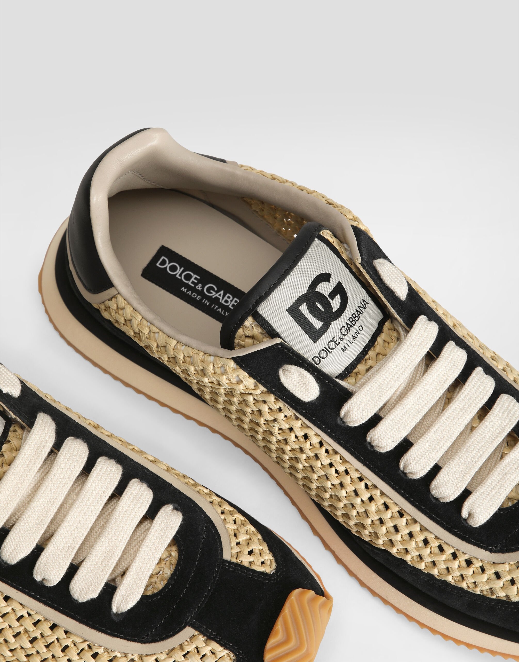 Mixed-material DG Cushion sneakers - 4