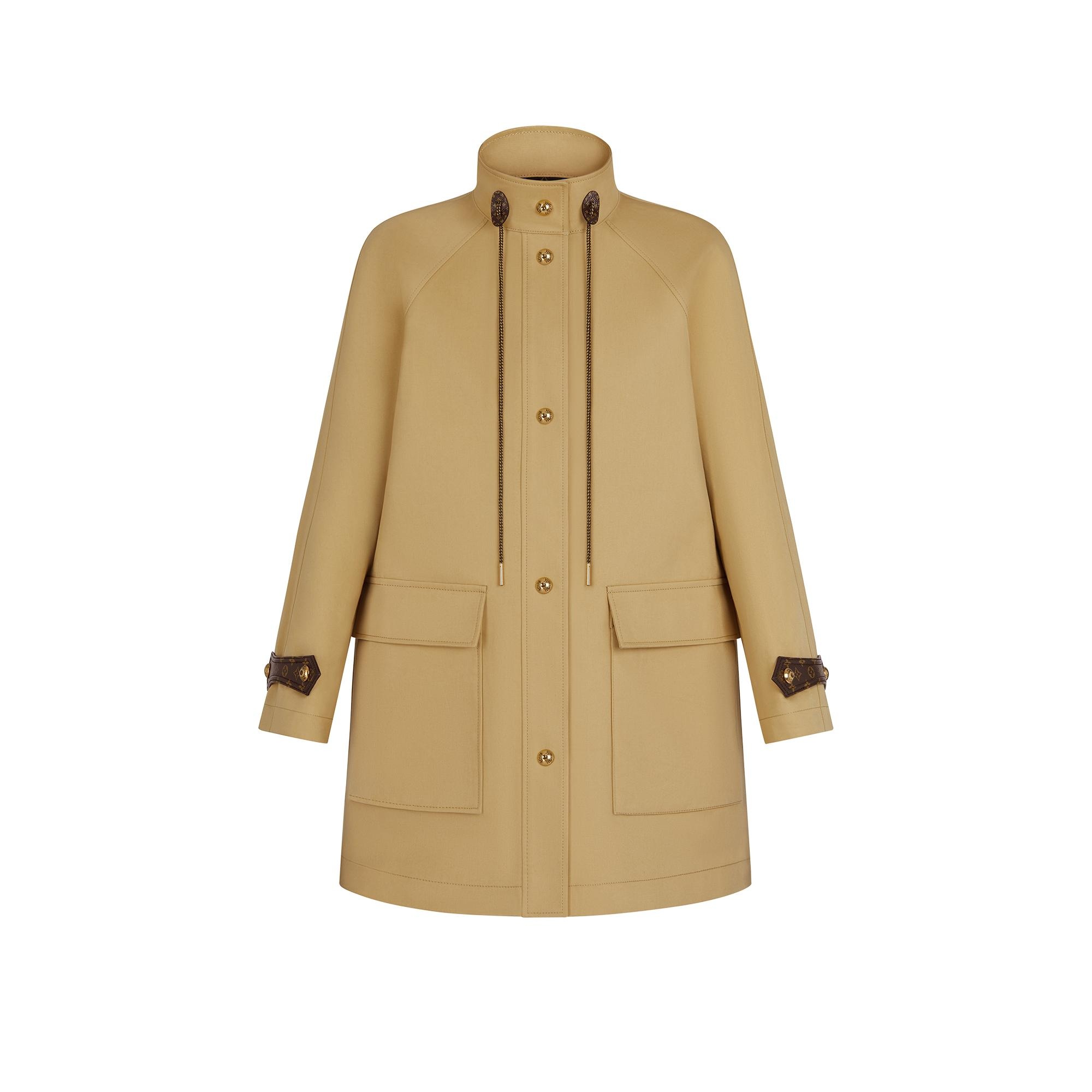 Raglan Sleeve A-Line Coat - 1