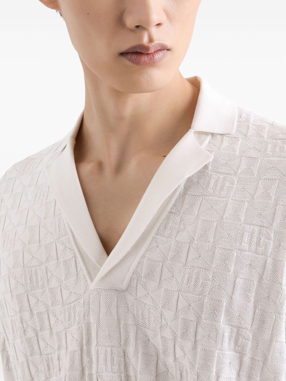 stretch-silk t-shirt - 5