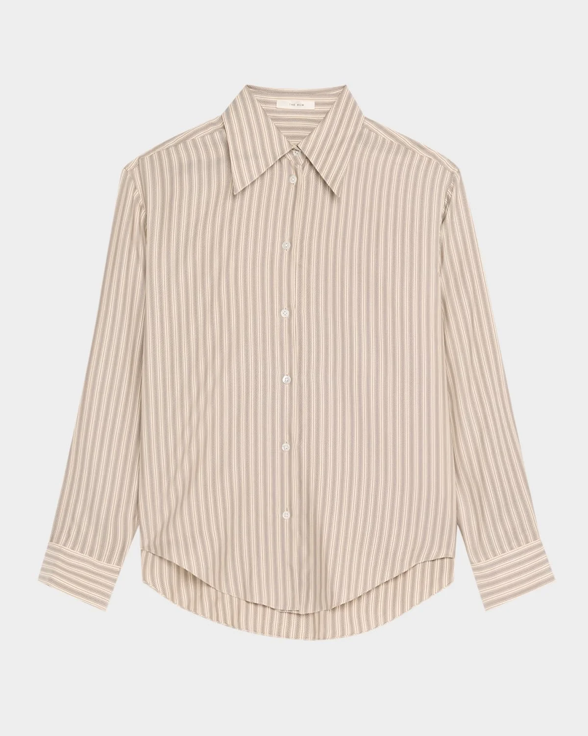 Parave Button Down Silk Blouse - 1