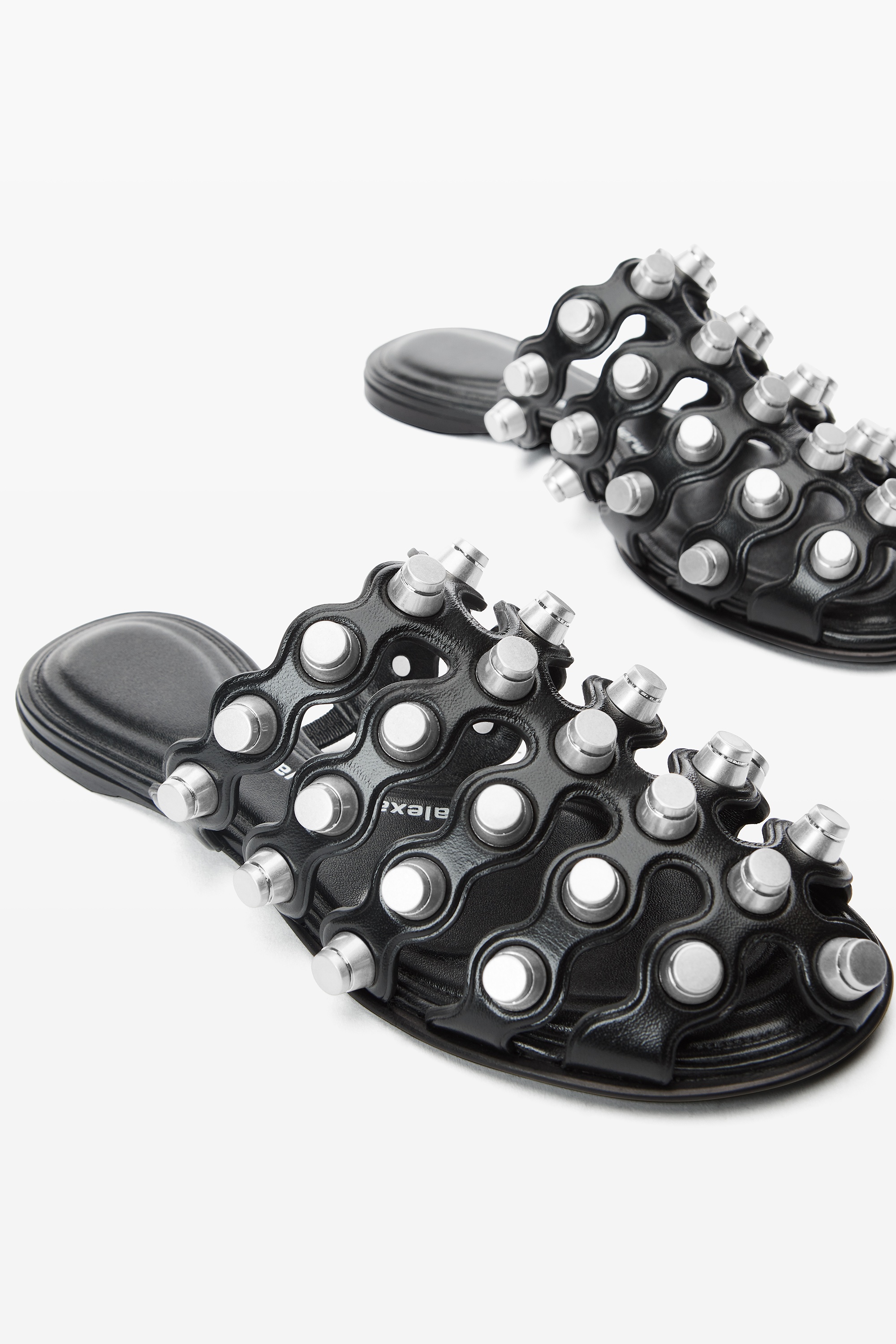 Rexa Cage Slide in Leather - 2