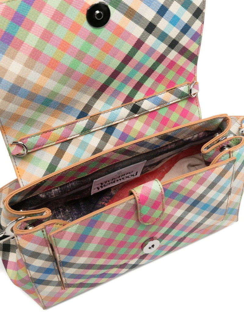 medium Hazel check-pattern shoulder bag 5