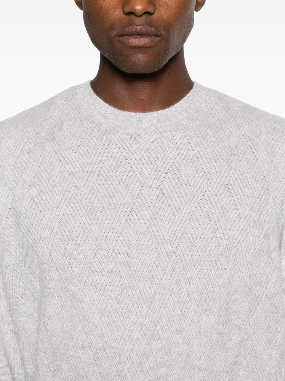 mÃ©lange cashmere jumper - 5
