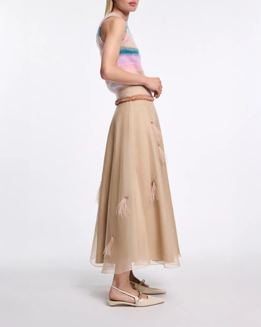 SHEER VOLUMES SKIRT - 3