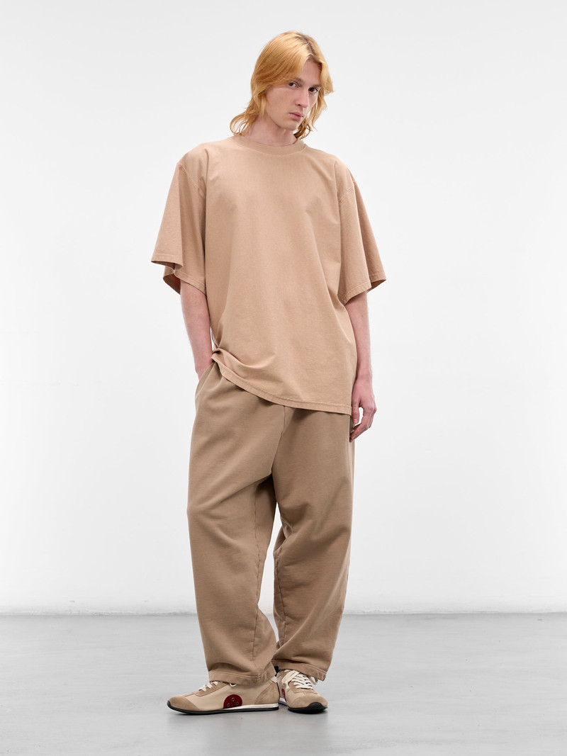 HED MAYNER Beige Cotton Baggy Sweatpants outlook