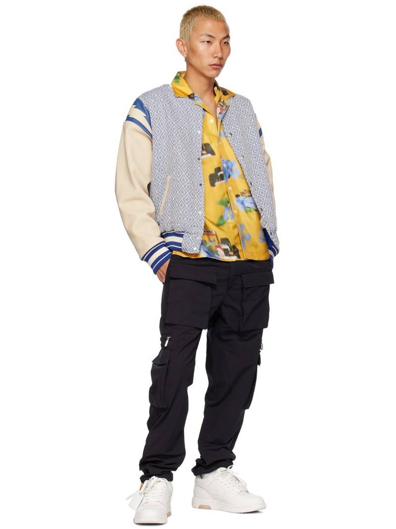 Rhude SSENSE Exclusive Black Classic Cargo Pants outlook