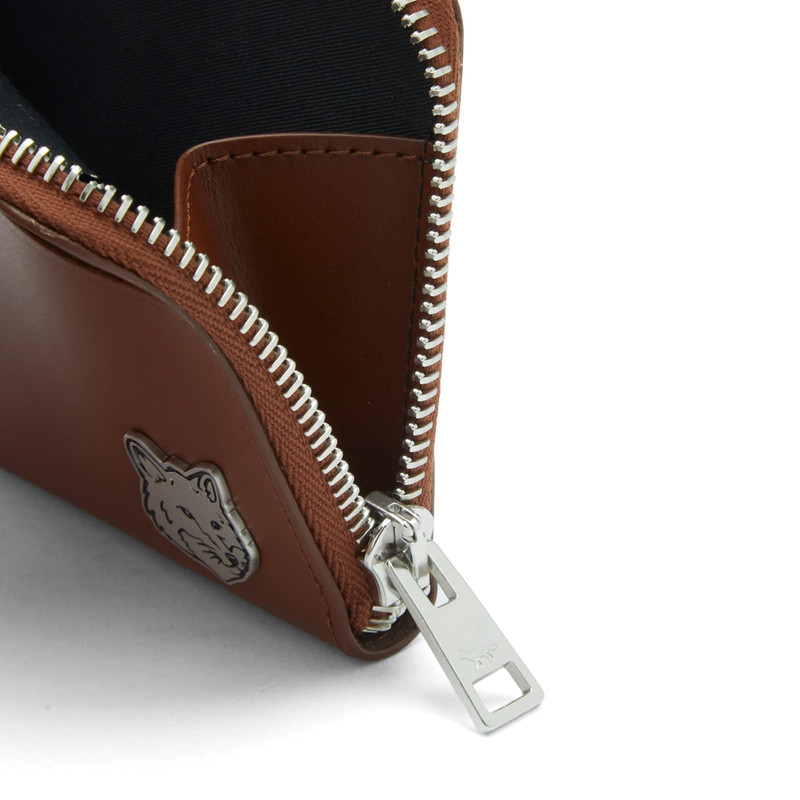 Maison Kitsuné Maison Kitsune Fox Head Zipped Card Holder outlook