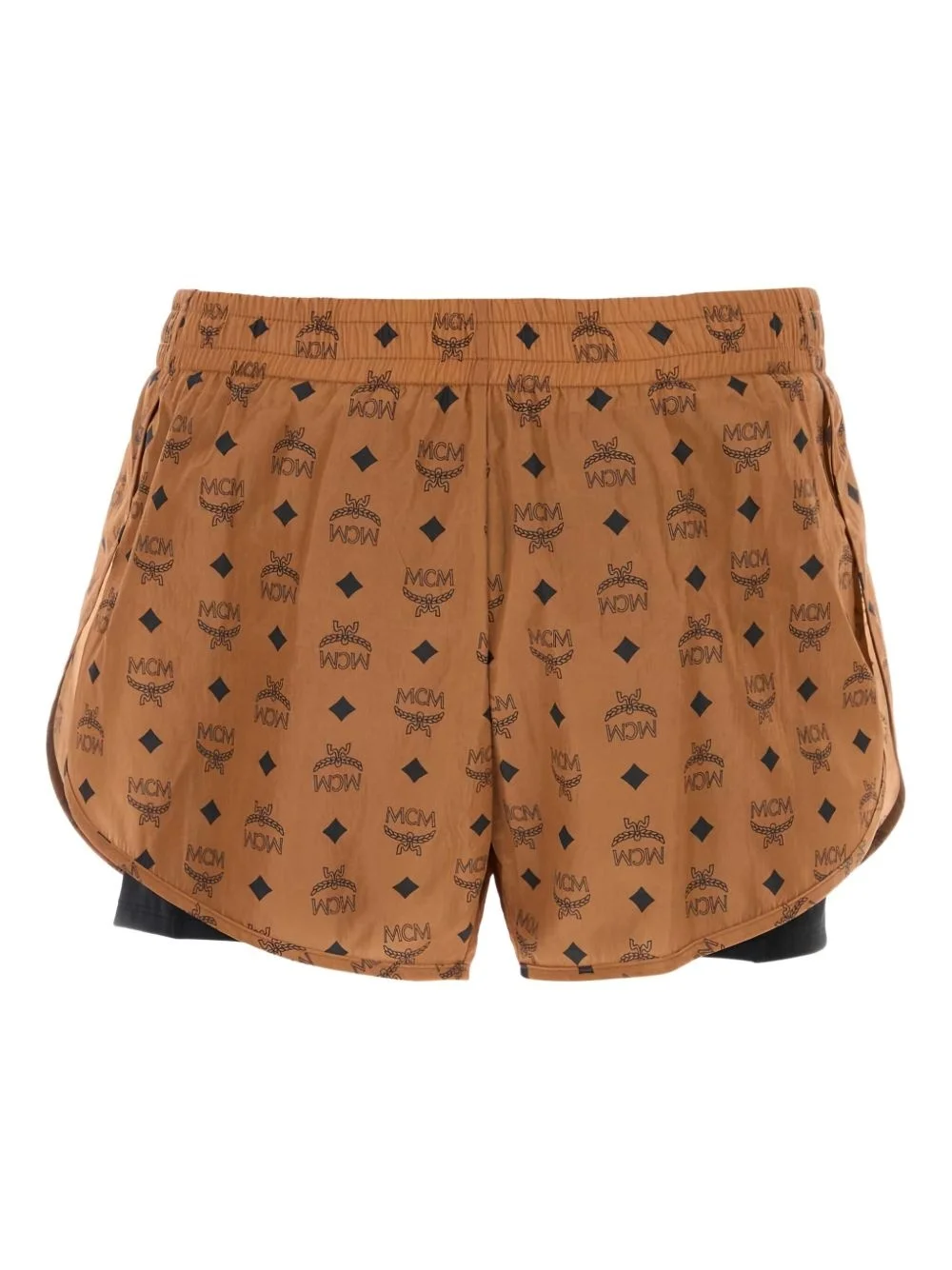 logo-print shorts - 1