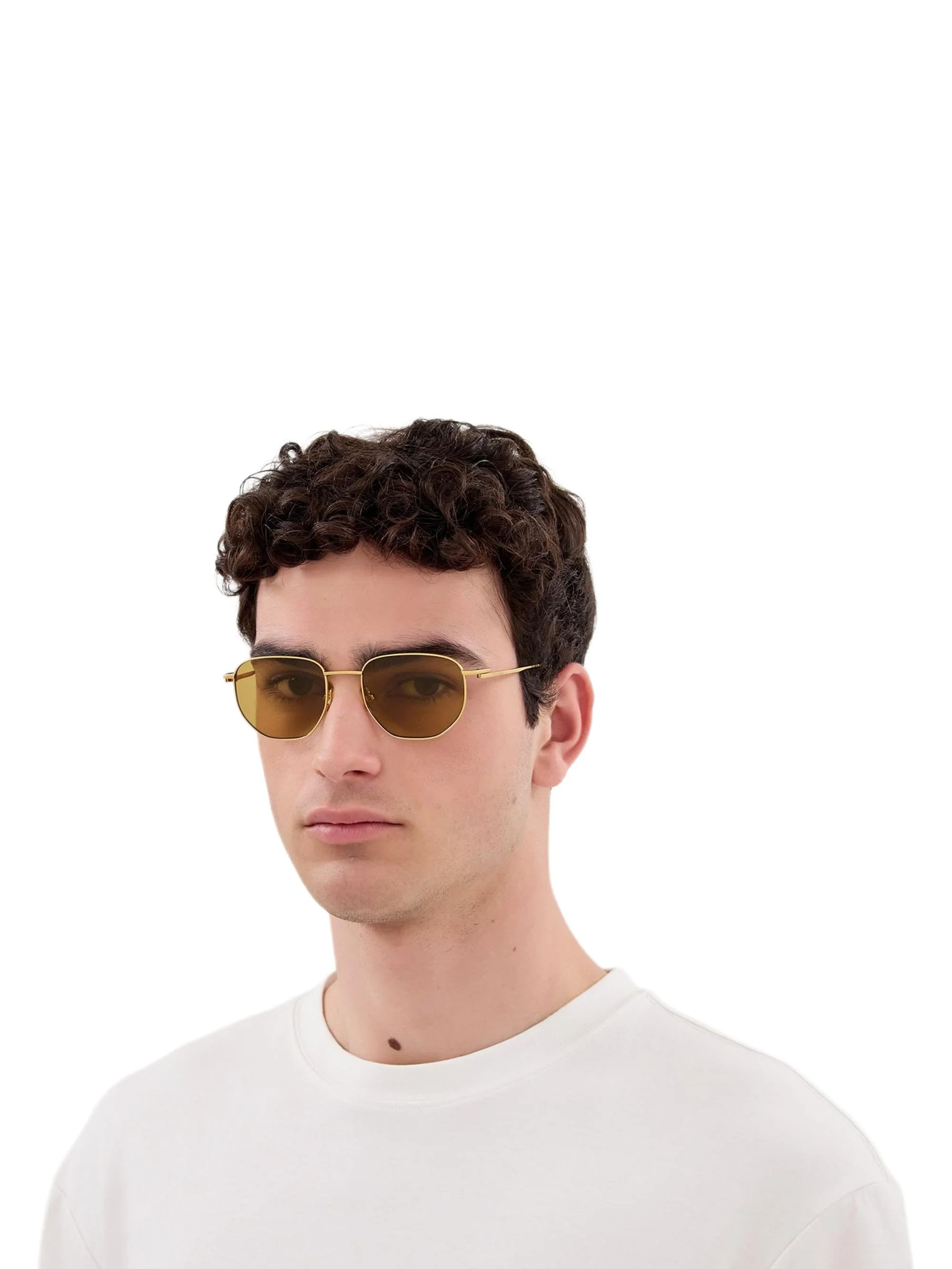 Men's Triangle Stud BV1292S 55MM Aviator Sunglasses - Gold Brown - 1
