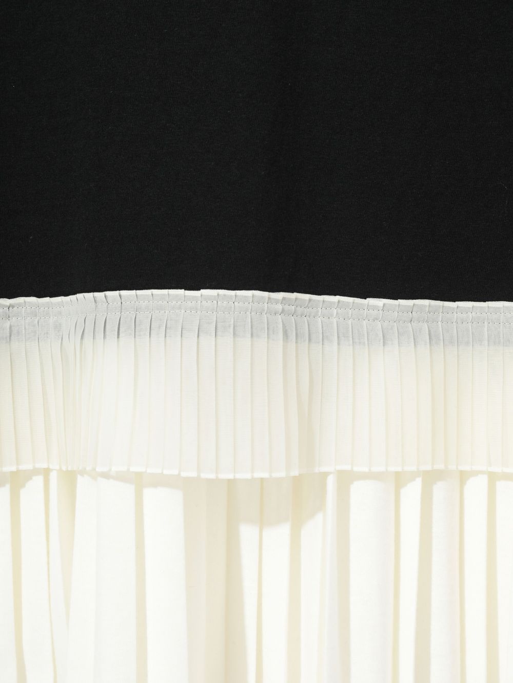 pleated hem T-shirt - 6