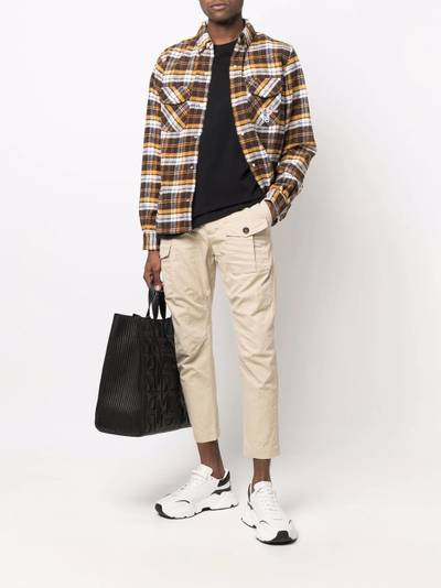 DSQUARED2 panelled cargo-pocket trousers outlook