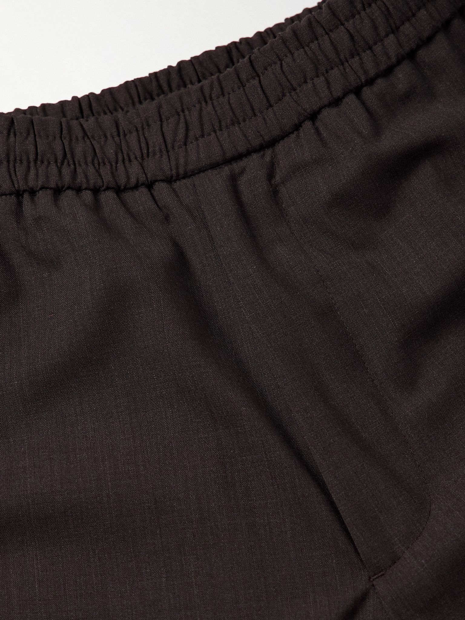 Walter Straight-Leg Virgin Wool-Blend Suit Trousers Brown - 6