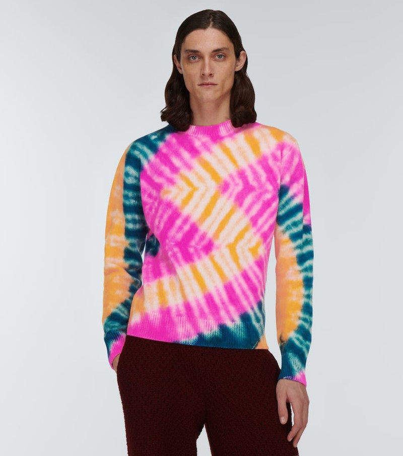 Zig dyed cashmere sweater 3