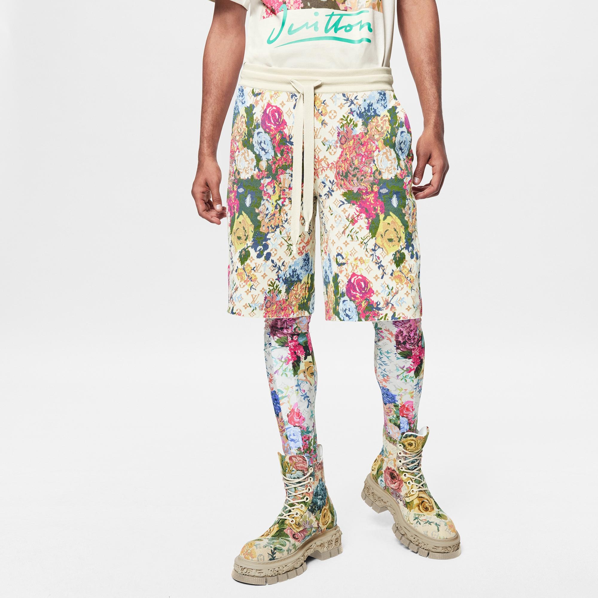 LV Flower Graphic Jacquard Shorts - 4