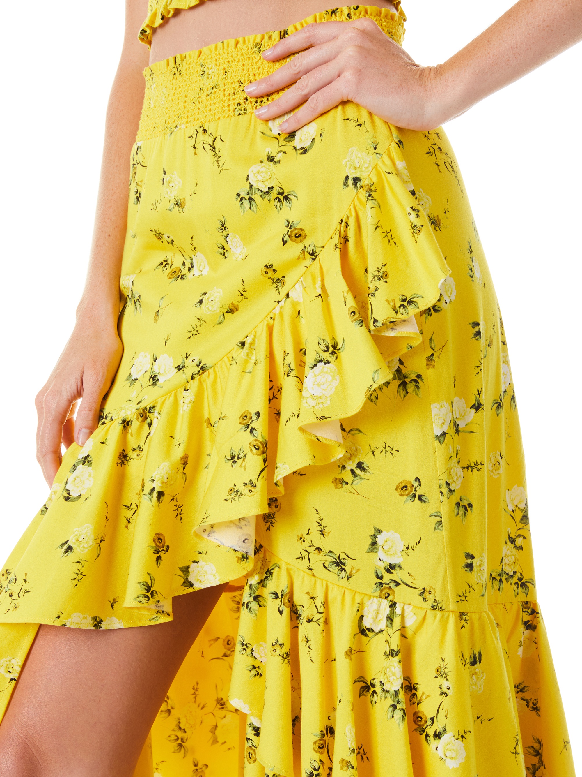 CRISTINA WRAP RUFFLE SKIRT - 5