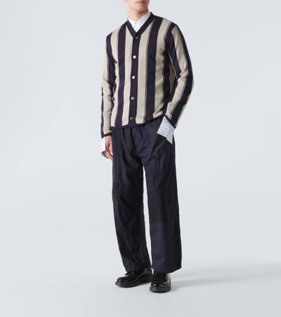 Comme des Garçons Homme Cotton and linen pants outlook