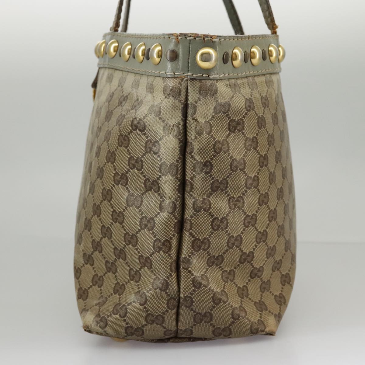 GUCCI GG Crystal Tote Bag Beige Gold - 4