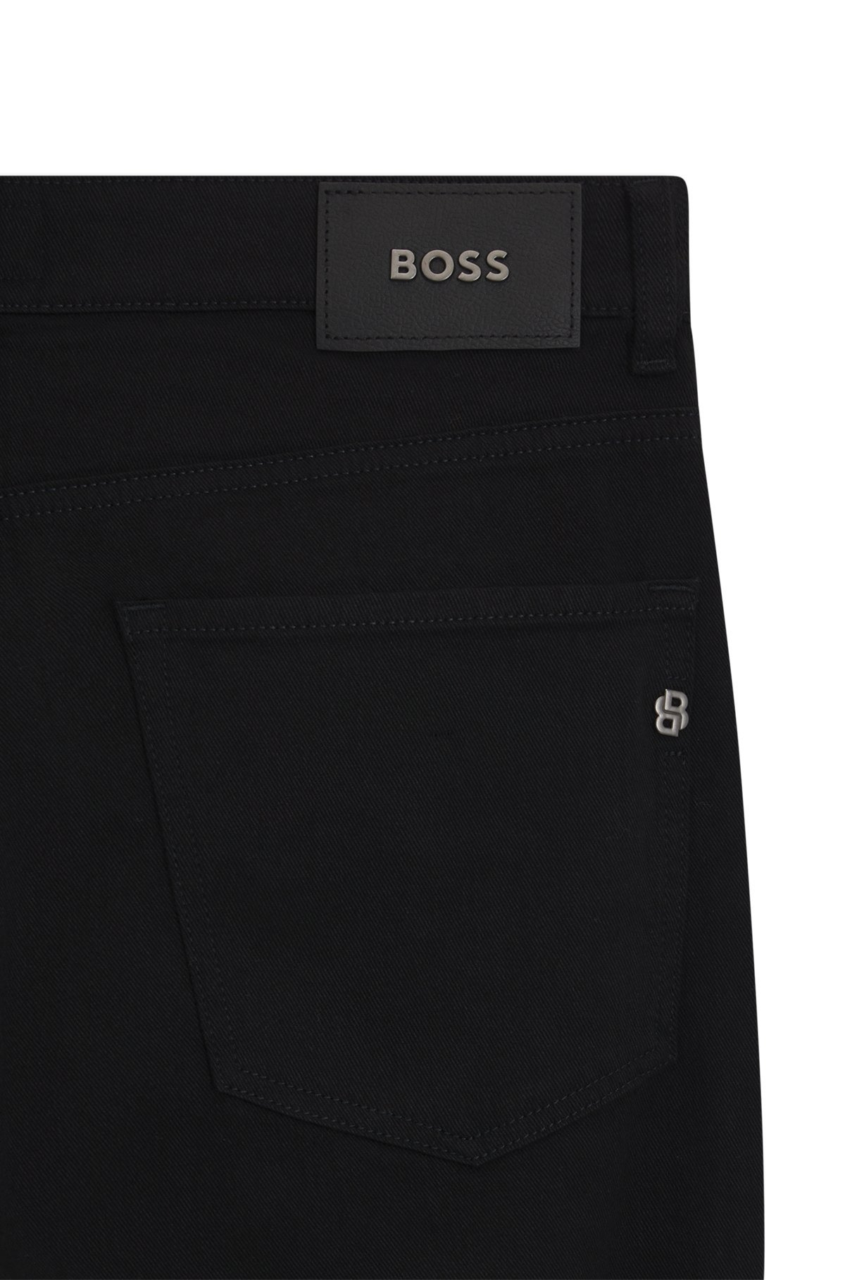 MAINE REGULAR-FIT JEANS IN BLACK SUPER-SOFT ITALIAN DENIM - 6