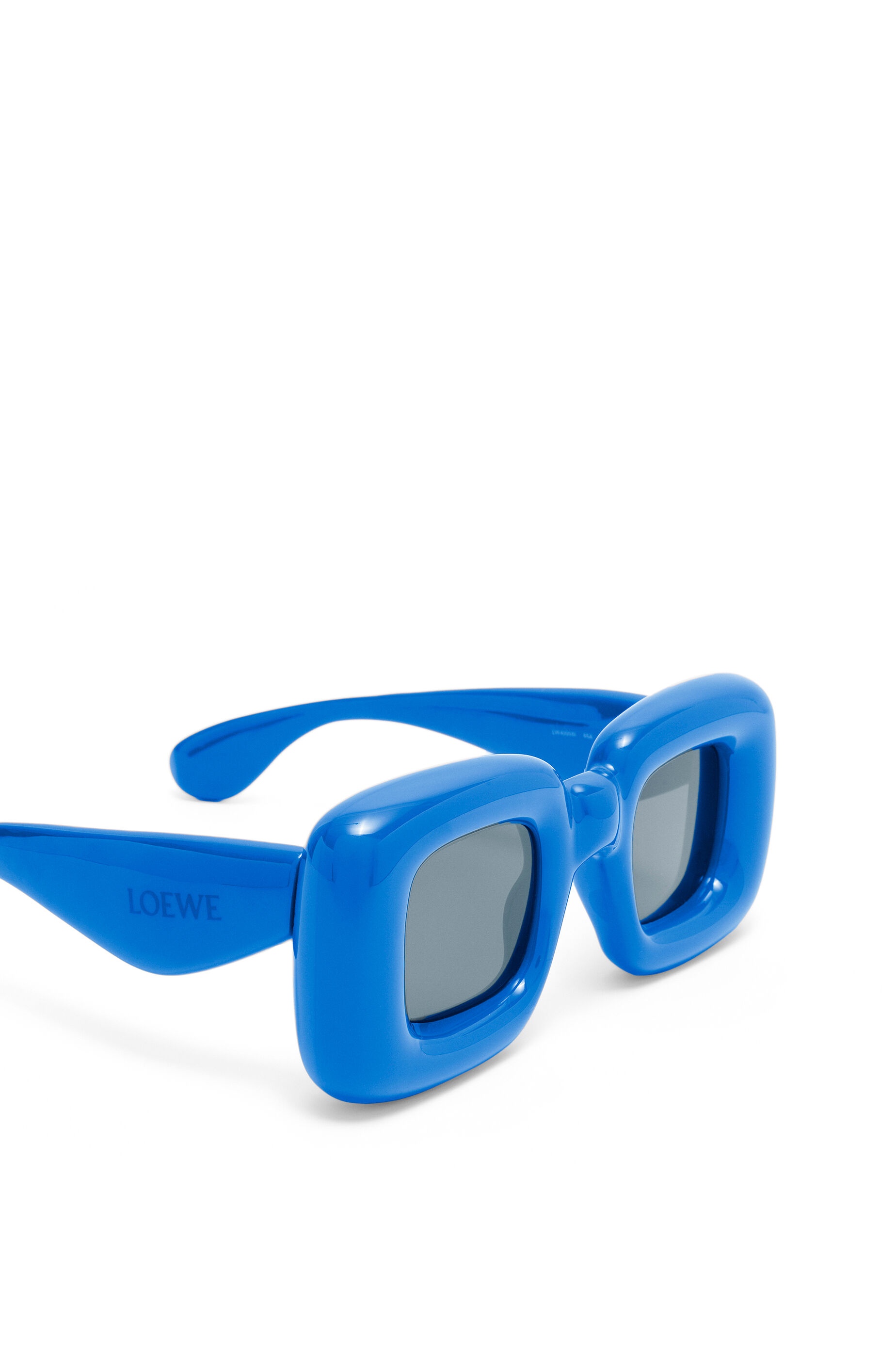 Inflated rectangular sunglasses in acetate - 5