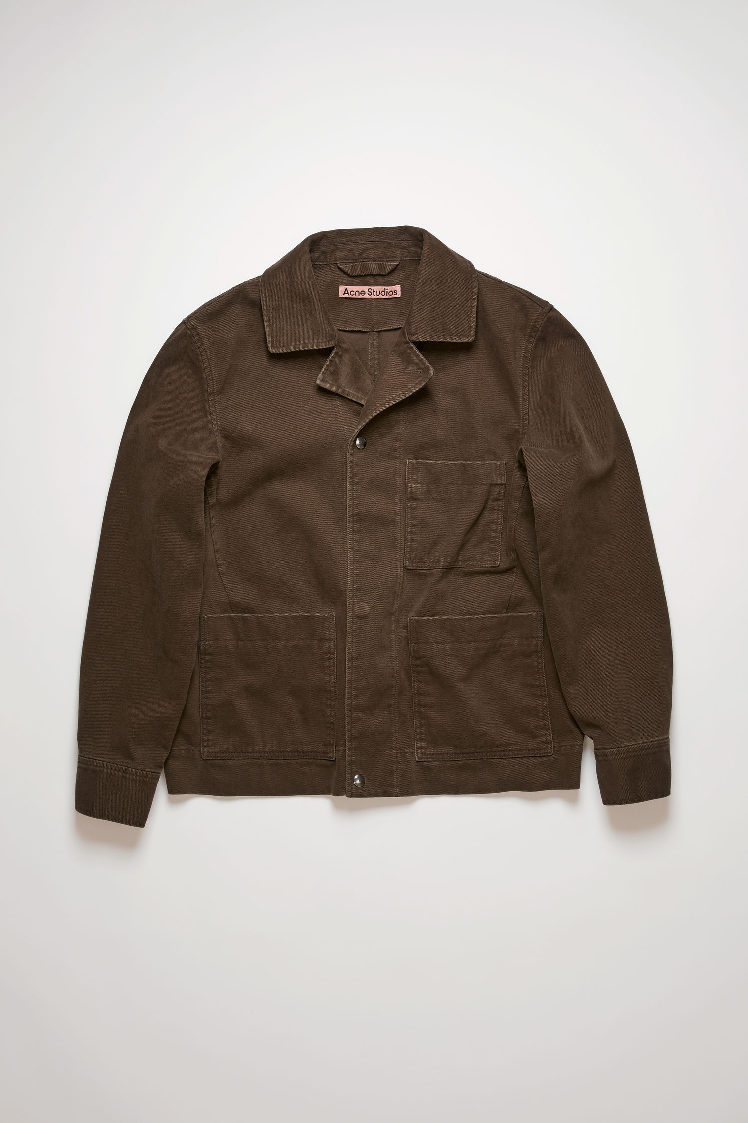 Twill chore jacket - Dark oak - 4