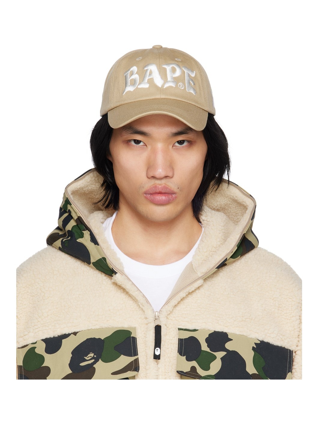 Beige Panel Cap - 1