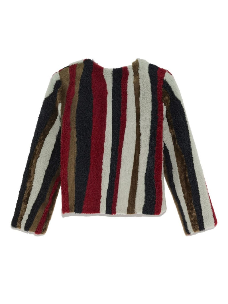 Yves Salomon wave-pattern jacket outlook