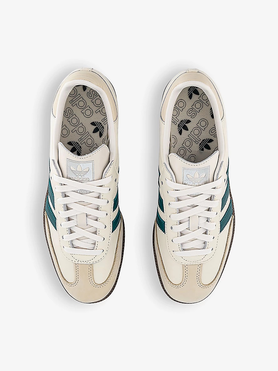 Samba OG logo-print leather low-top trainers - 2