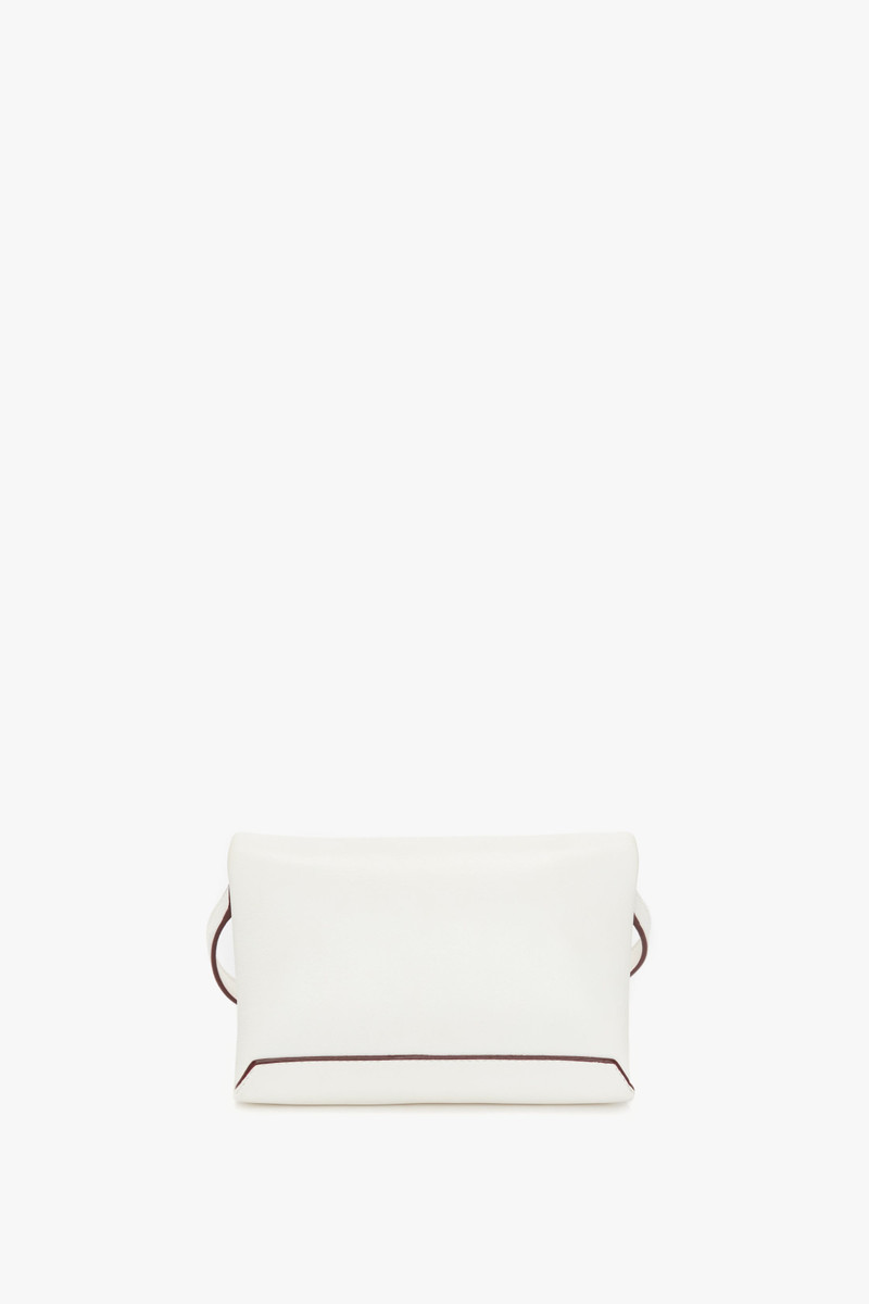 Victoria Beckham Mini Chain Pouch In White Leather outlook