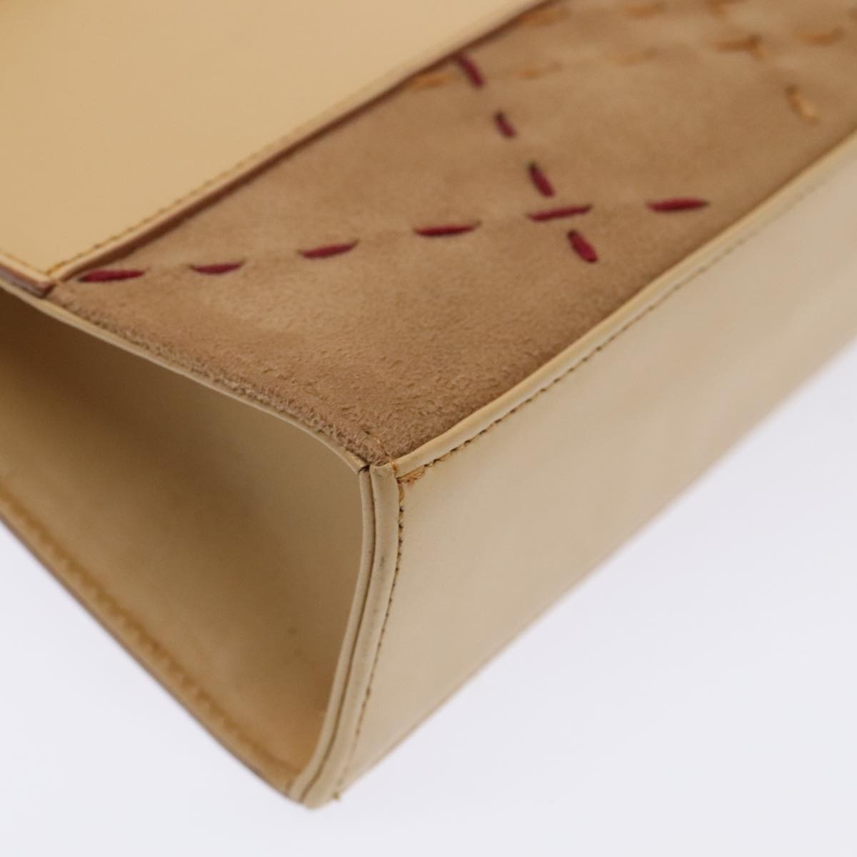 Burberry Hand Bag Leather Beige - 16