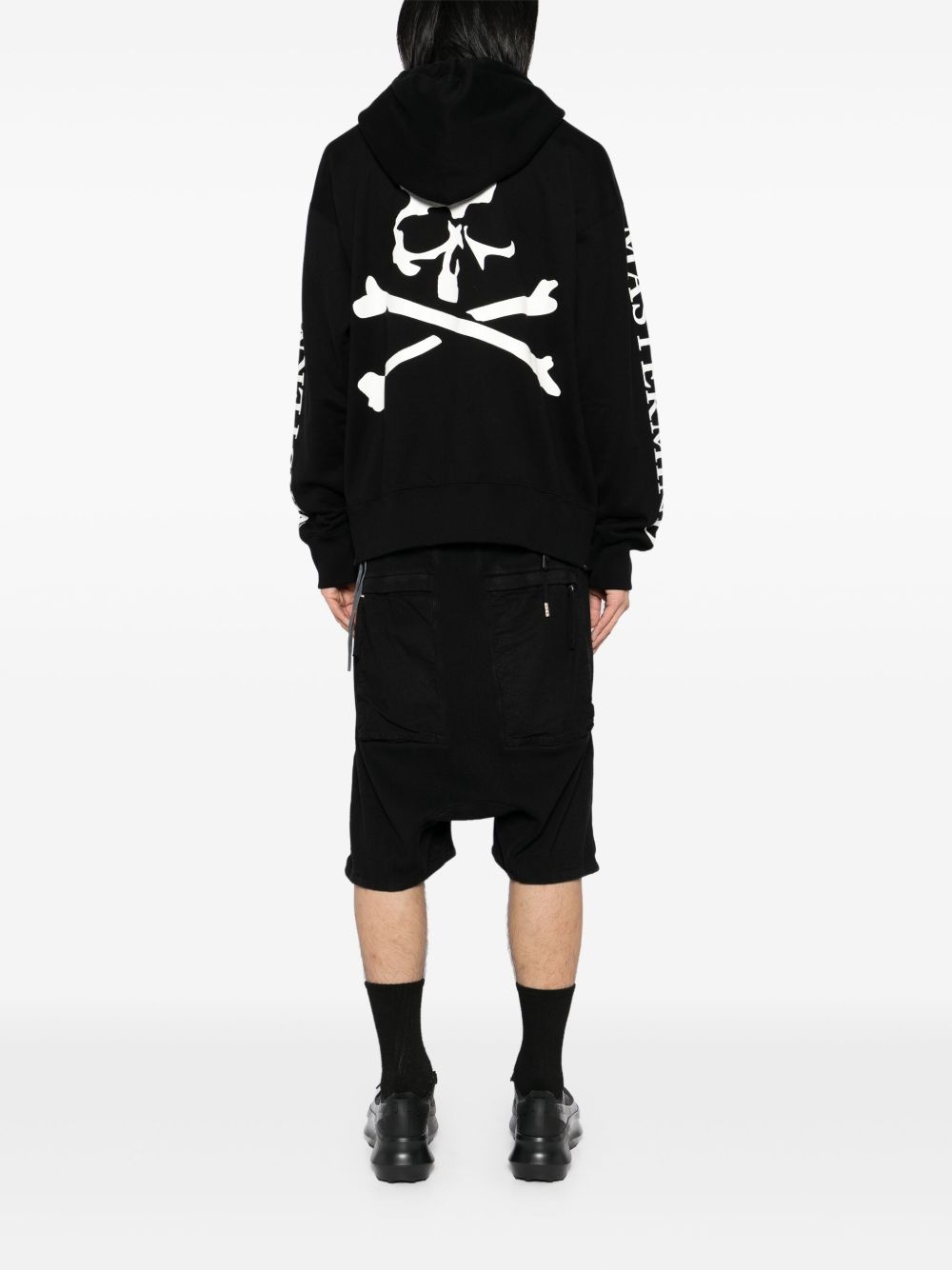 logo print hoodie - 4