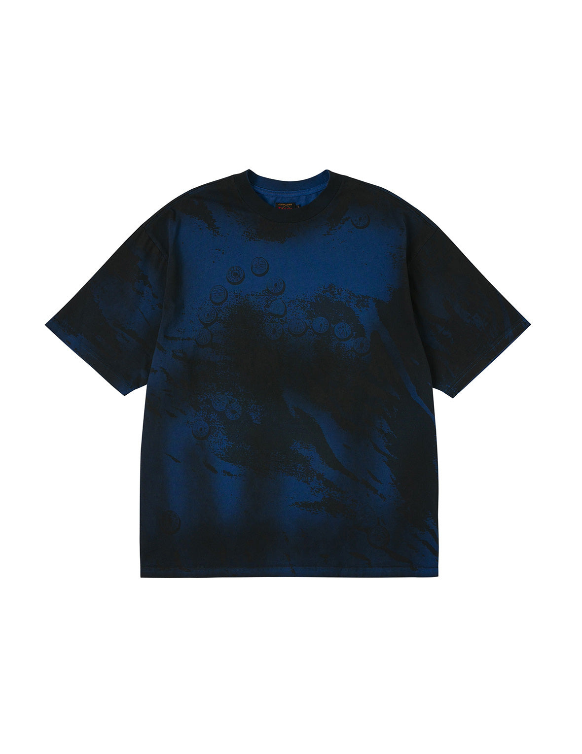 Button Seagull Print Oversized T-Shirt - 8
