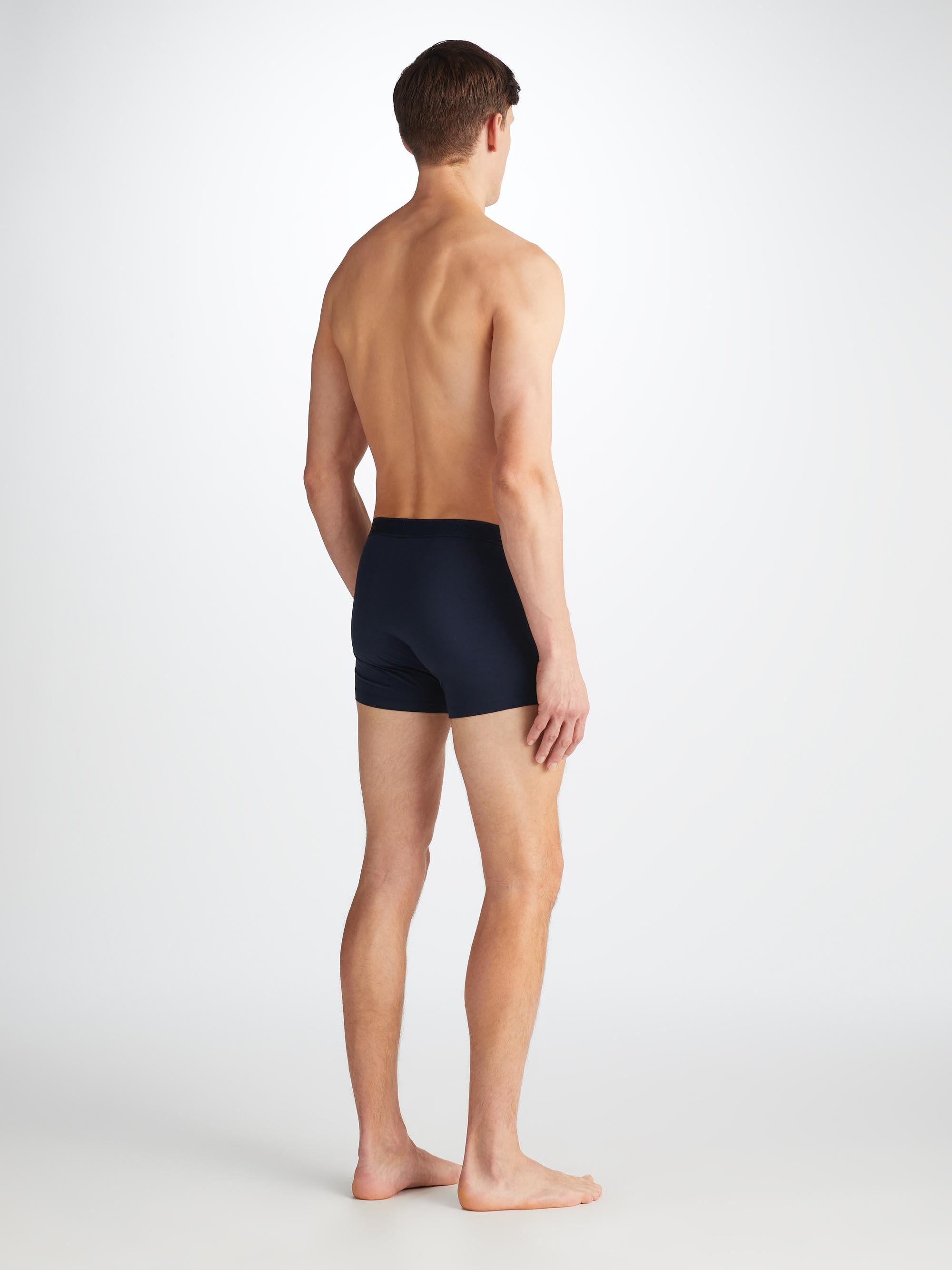 Men's Boxer Briefs Jack Pima Cotton Stretch Navy - 4