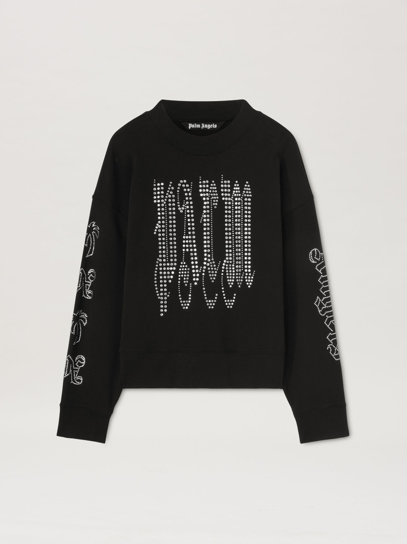 Gothic Logo Studded Crewneck - 1