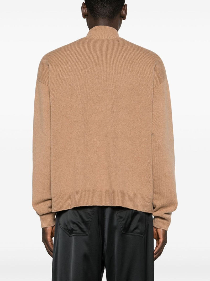 mock-neck ribbed jumper 4