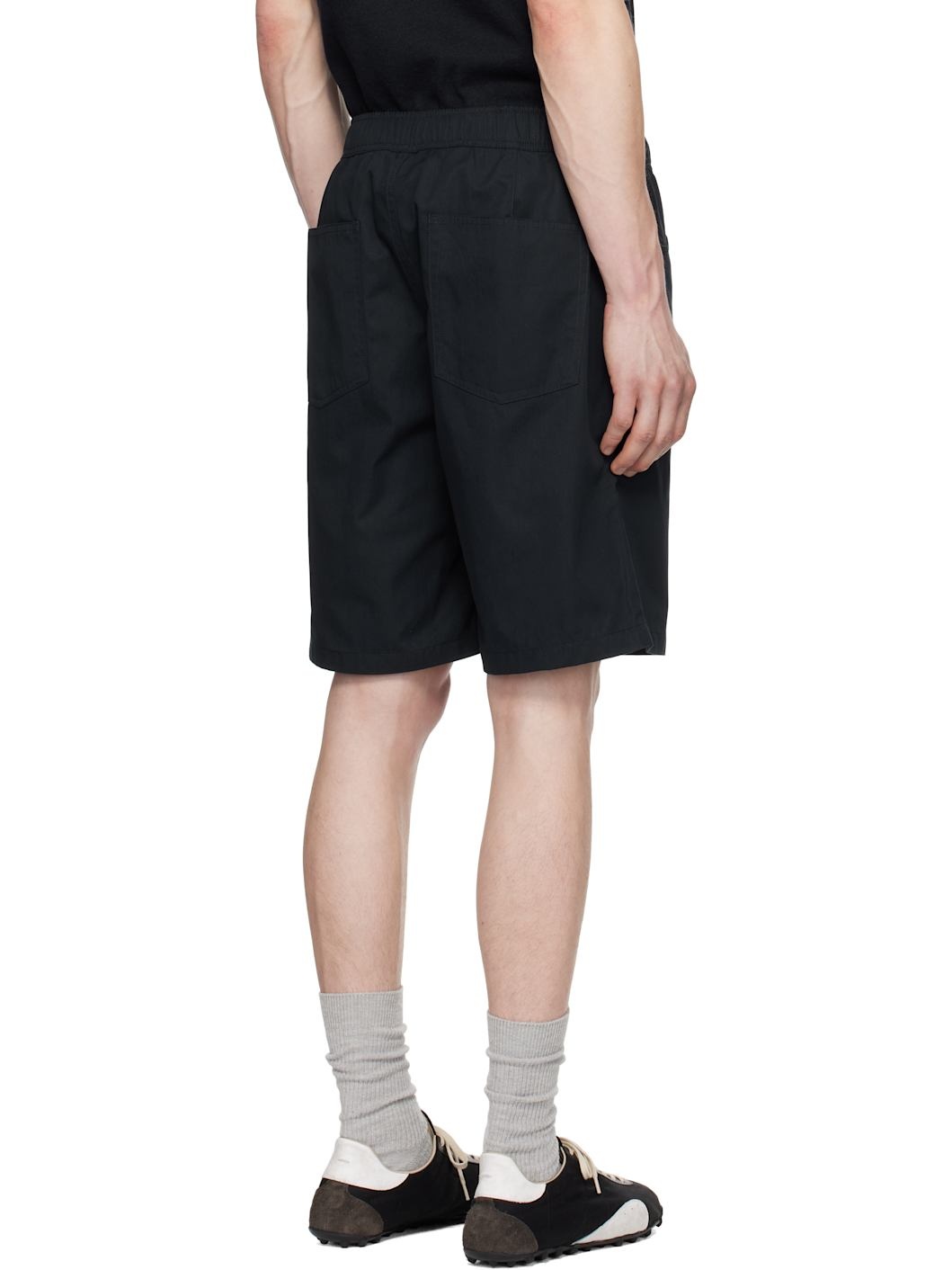 Navy Ragnar Fine Broken Twill Shorts - 3