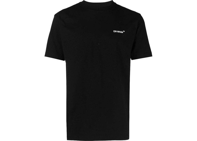 Off-White OFF-WHITE Off-White Men Chain Arr Slim S/S Tee Black/White outlook