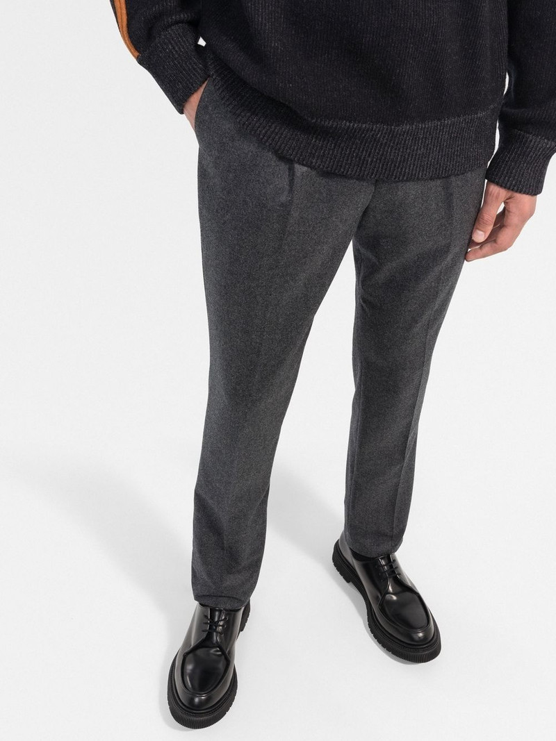 pleat detail tailored trousers 3