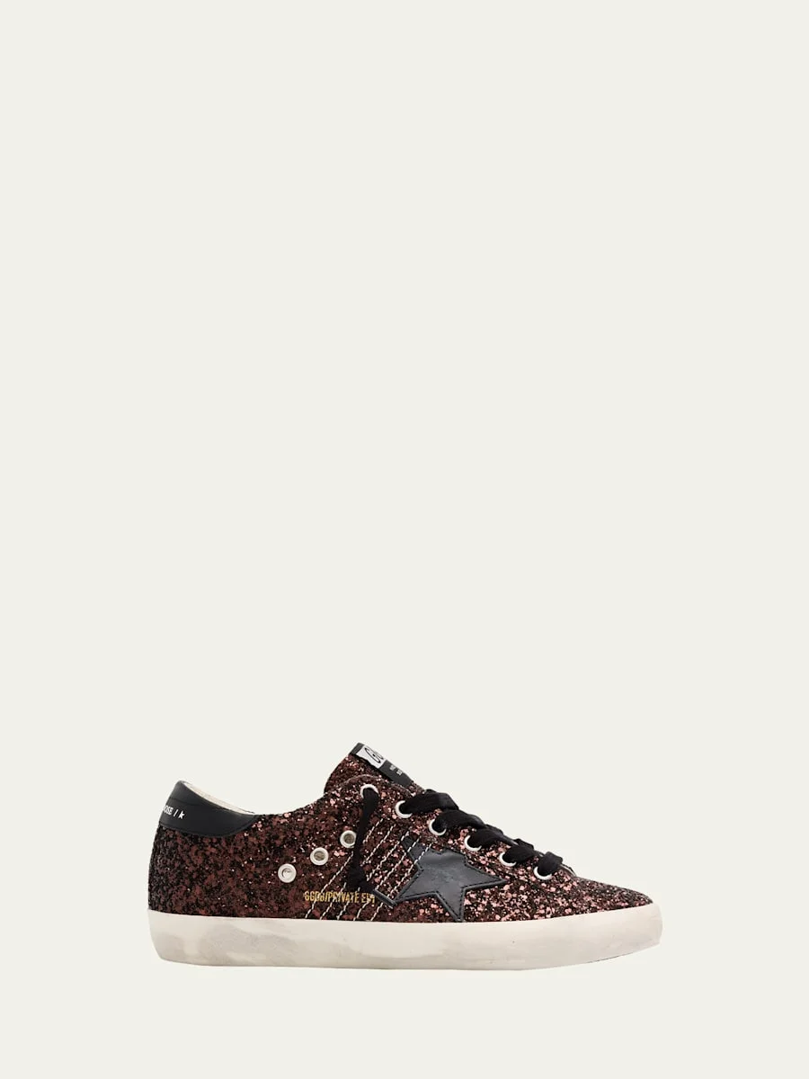 Super-Star Low-Top Glitter Sneakers - 1