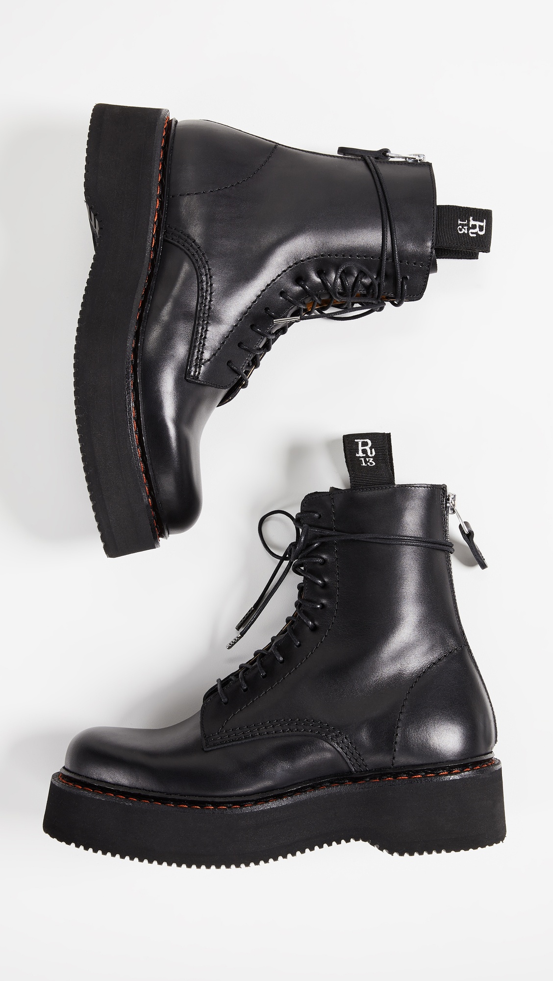 Platform Combat Boots - 4