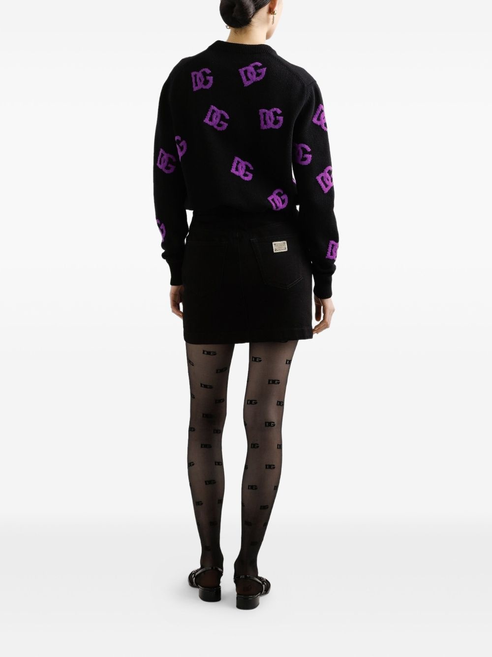 wool DG-logo sweater - 3