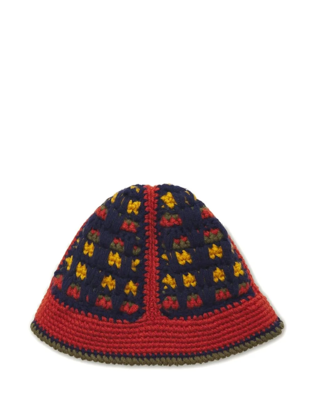 patterned bucket hat - 1