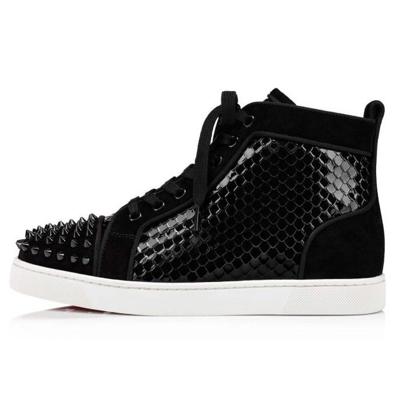 Christian Louboutin Lou Spikes Woman Orlato BLACK/BLACK outlook