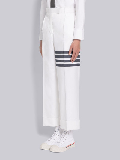 Thom Browne Cotton Twill 4-Bar Single Pleat Trouser outlook