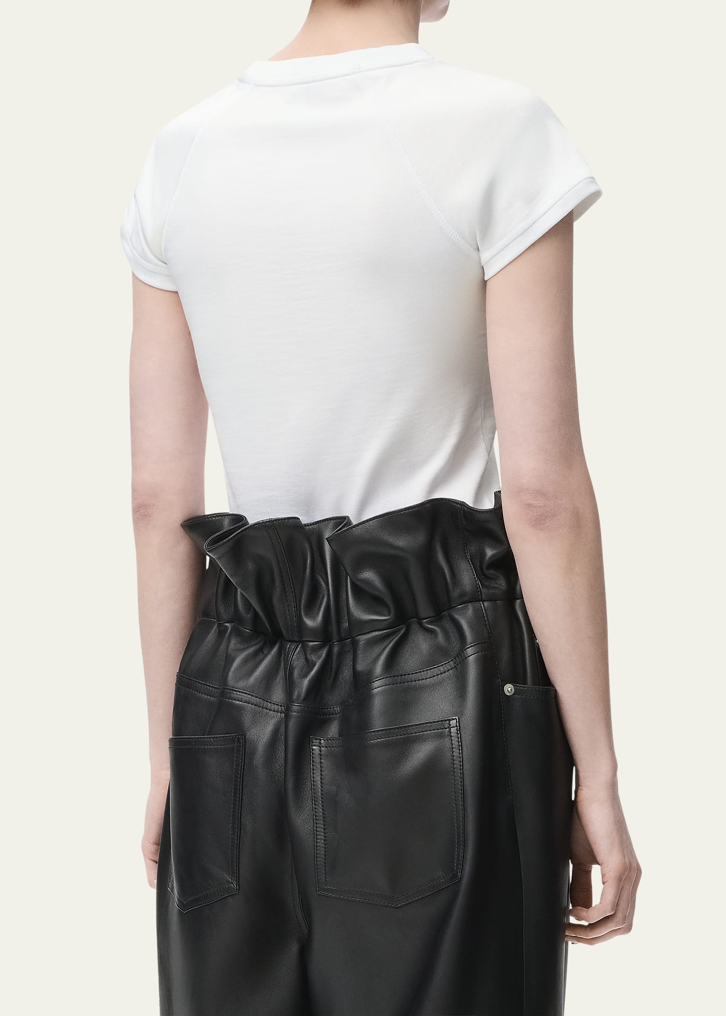Ribbed Anagram Short-Sleeve Tee - 2