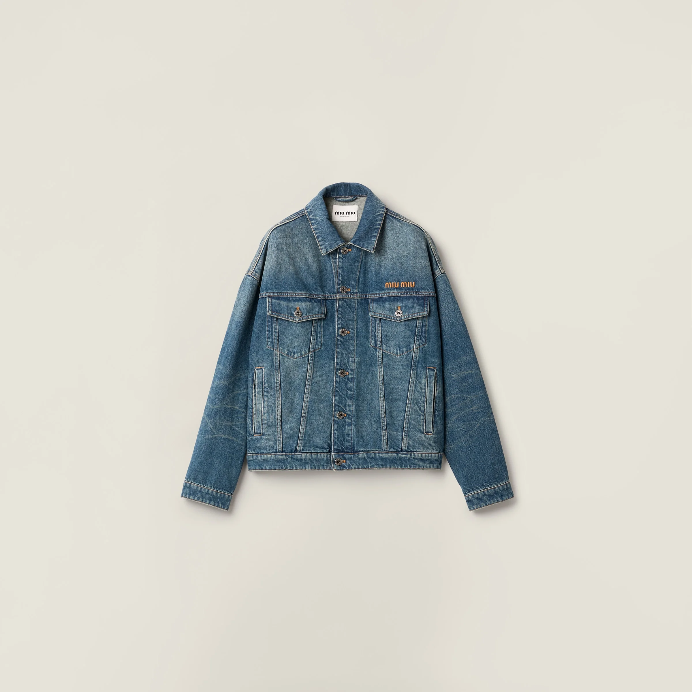 Denim blouson jacket - 1